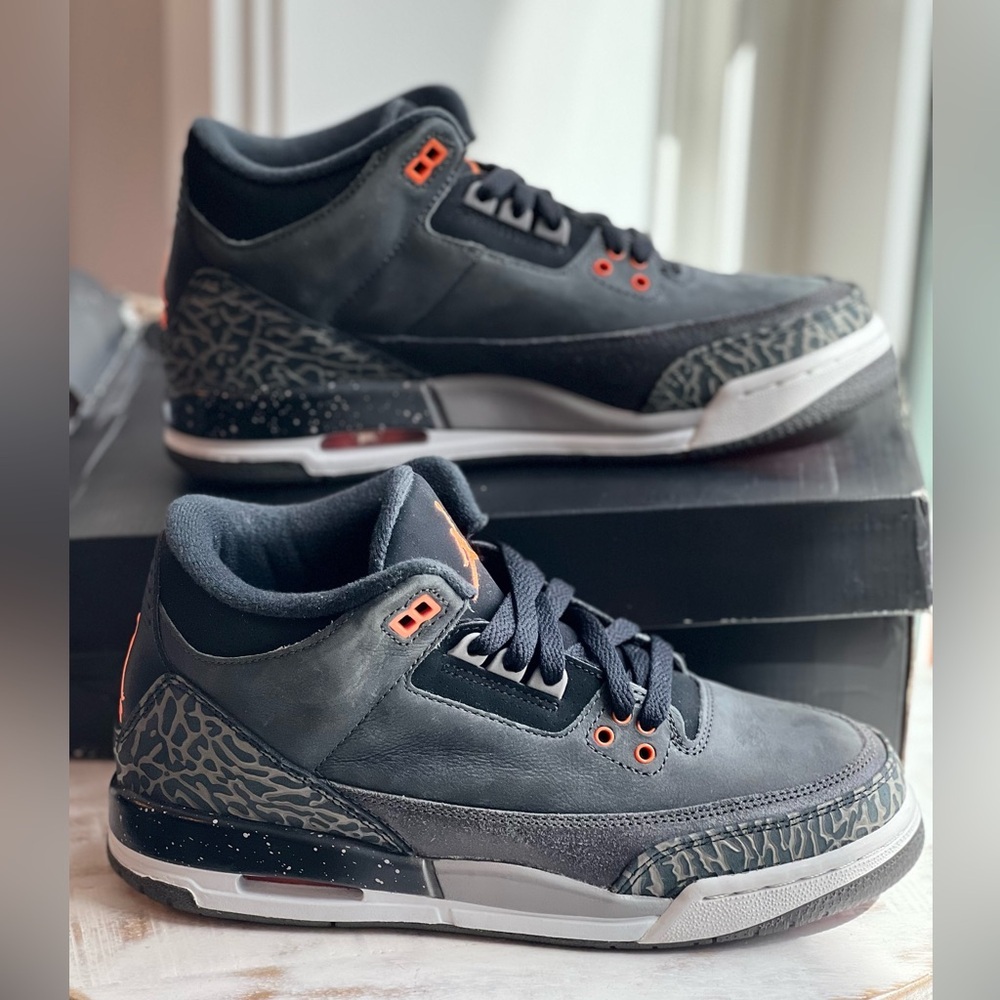Nike Air Jordan 3 Retro Fear 2013 Basketball School Grail Sneaker size 6.5y
